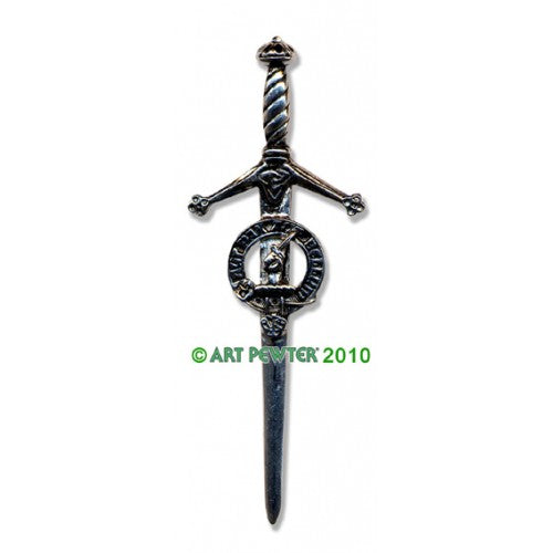 Clan Crest Pewter Kilt Pin with Gunn Crest