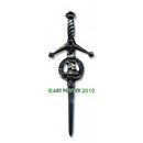 Clan Crest Pewter Kilt Pin with Hunter Crest