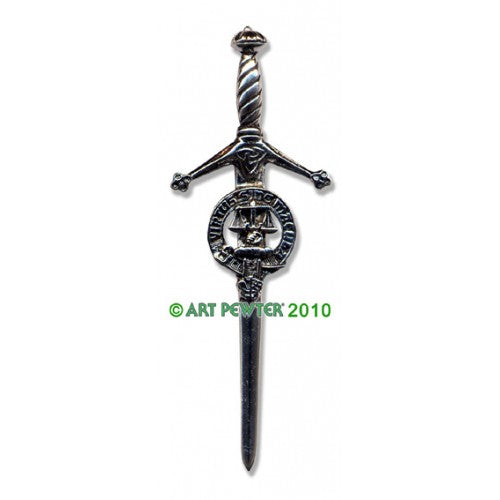 Clan Crest Pewter Kilt Pin with Russell Crest