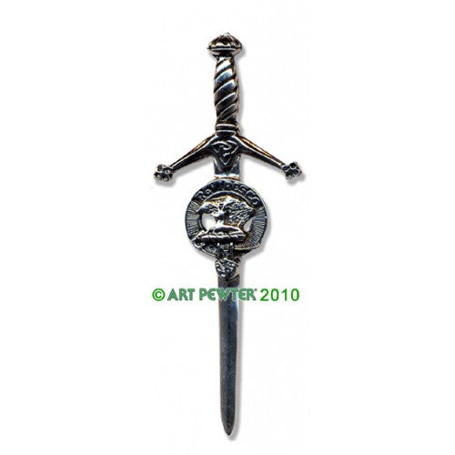 Clan Crest Pewter Kilt Pin with Maxwell Crest