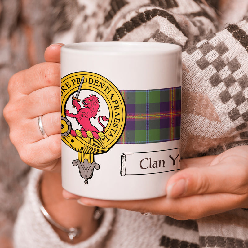 Young Clan Crest and Tartan Mug