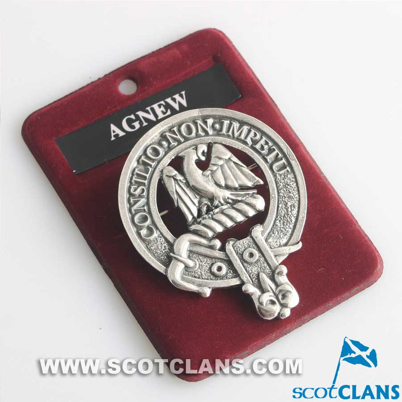 Agnew Clan Crest Badge in Pewter