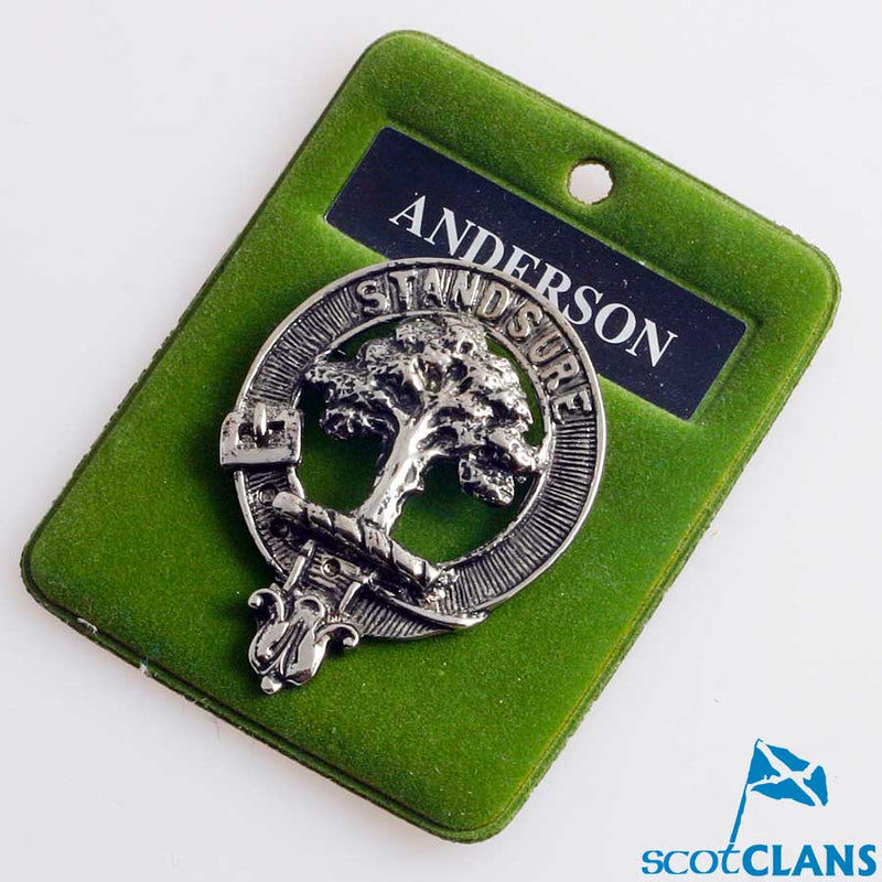 Anderson Clan Crest Badge in Pewter