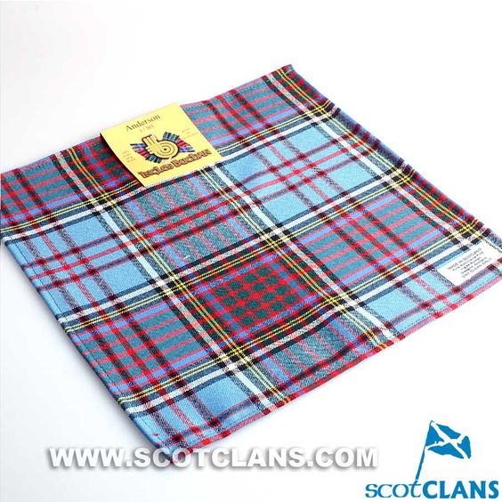 Wool Tartan Pocket Square in Anderson Modern Tartan