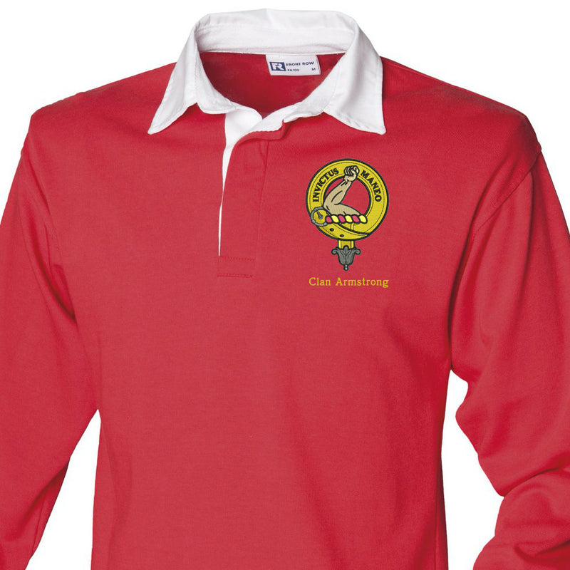 Armstrong Clan Crest Embroidered Rugby Shirt