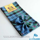 Wool Mini Sash in Baird Ancient Tartan, a stylish accessory made in Scotland from 100% pure new wool, perfect for adding elegance to any outfit.
