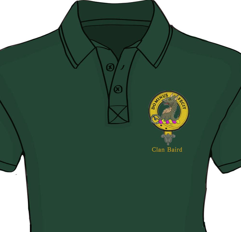 Baird Clan Crest Embroidered Polo