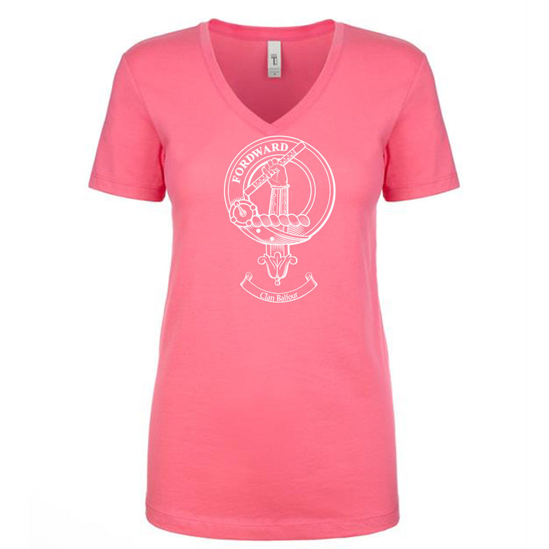 Balfour Clan Crest Ladies Ouline T-Shirt