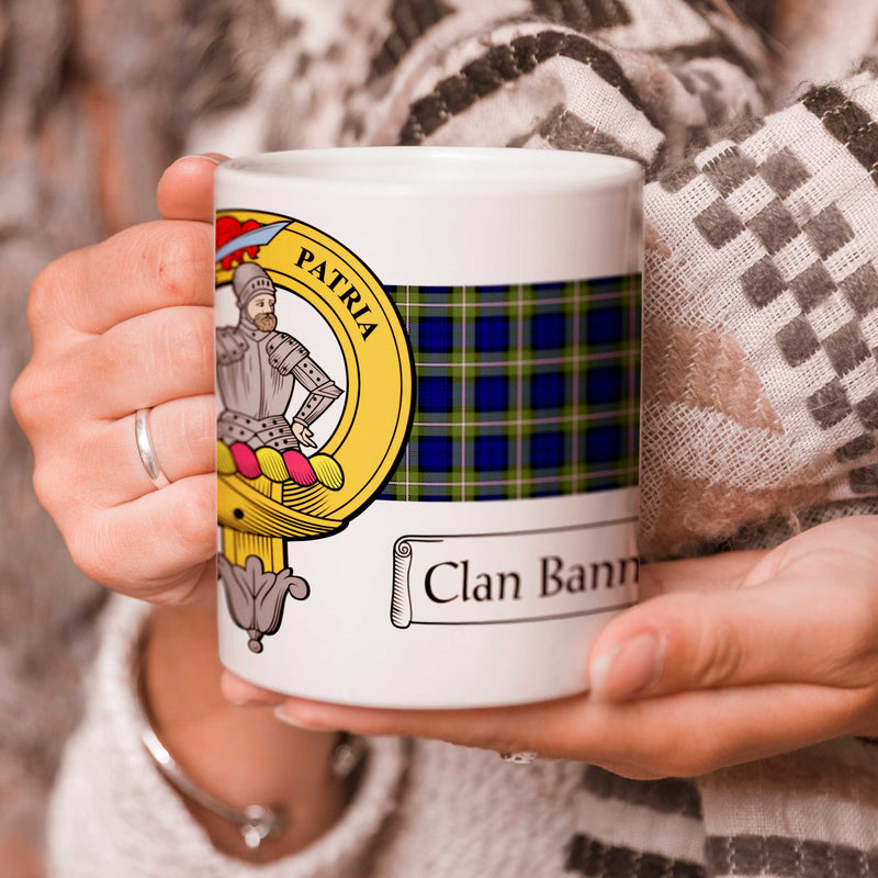 Bannerman Crest and Tartan Mug