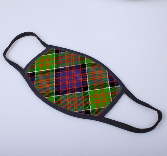 MacDonald of Clanranald Tartan Printed Face Mask