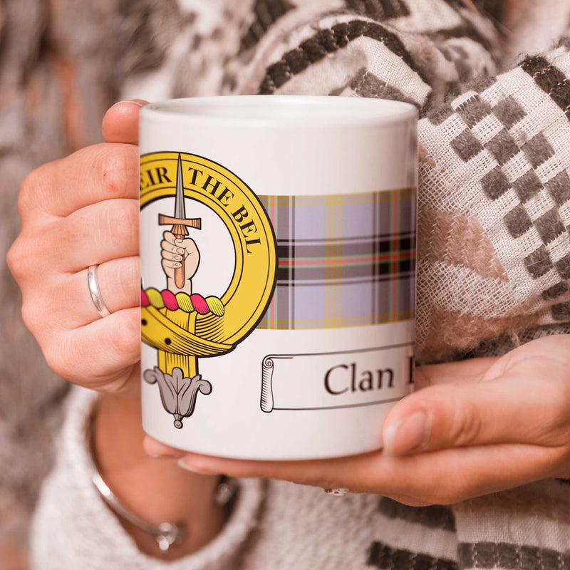 Bell Clan Crest and Tartan Mug