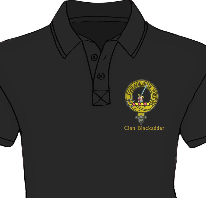 Blackadder Clan Crest Embroidered Polo