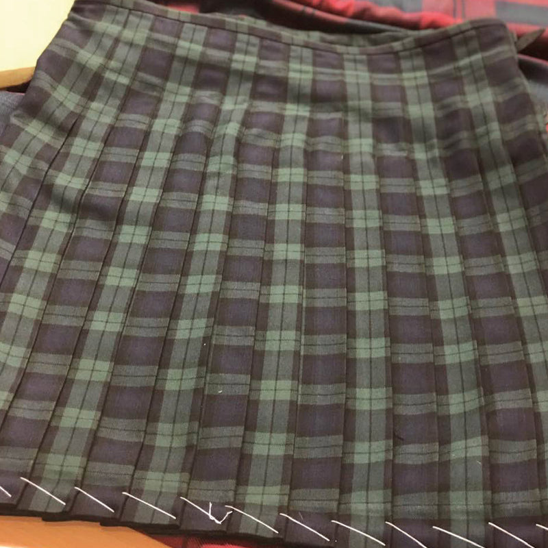 Campbell Modern Polyviscose Kilted Skirt