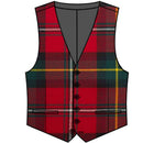 Boyd Modern Gents Waistcoat crafted from premium wool tartan, featuring a sleek black satin back, ideal for formal events and everyday elegance.