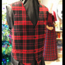 Brown Modern Gents Waistcoat featuring a tailored fit and sleek design, crafted from luxurious wool tartan for comfort and style.
