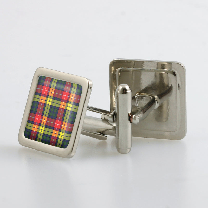 Buchanan Modern Tartan Cufflinks - Choose Your Shape