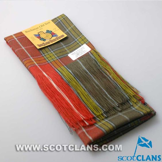 Full Length Sash in Buchanan Old Sett Weathered Tartan