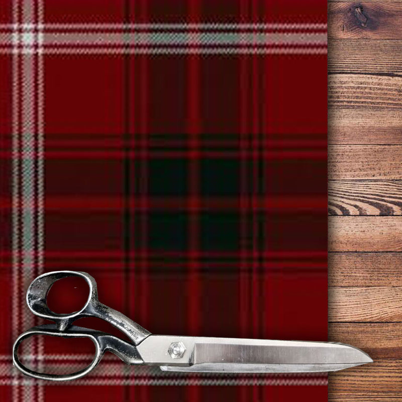Rothesay Red Modern  Tartan by the Meter
