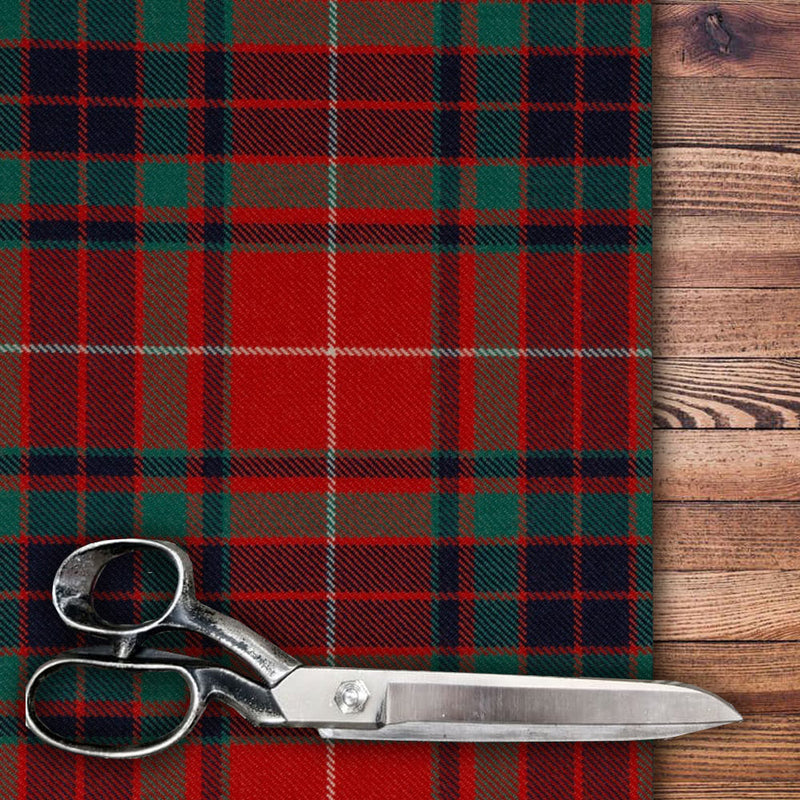 Fraser Gathering Red -  Old and Rare Tartan  Medium