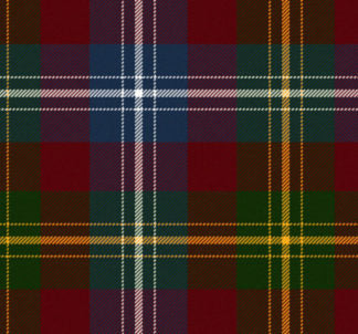 Wool Tartan Tie with Clan Crest Clip
