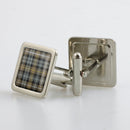 Campbell of Argyll Weathered Tartan Cufflinks - Choose Your Shape.