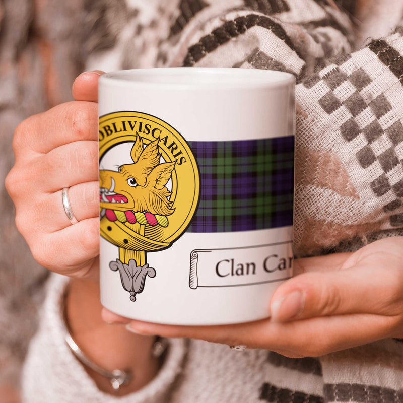 Campbell Clan Crest and Tartan Mug