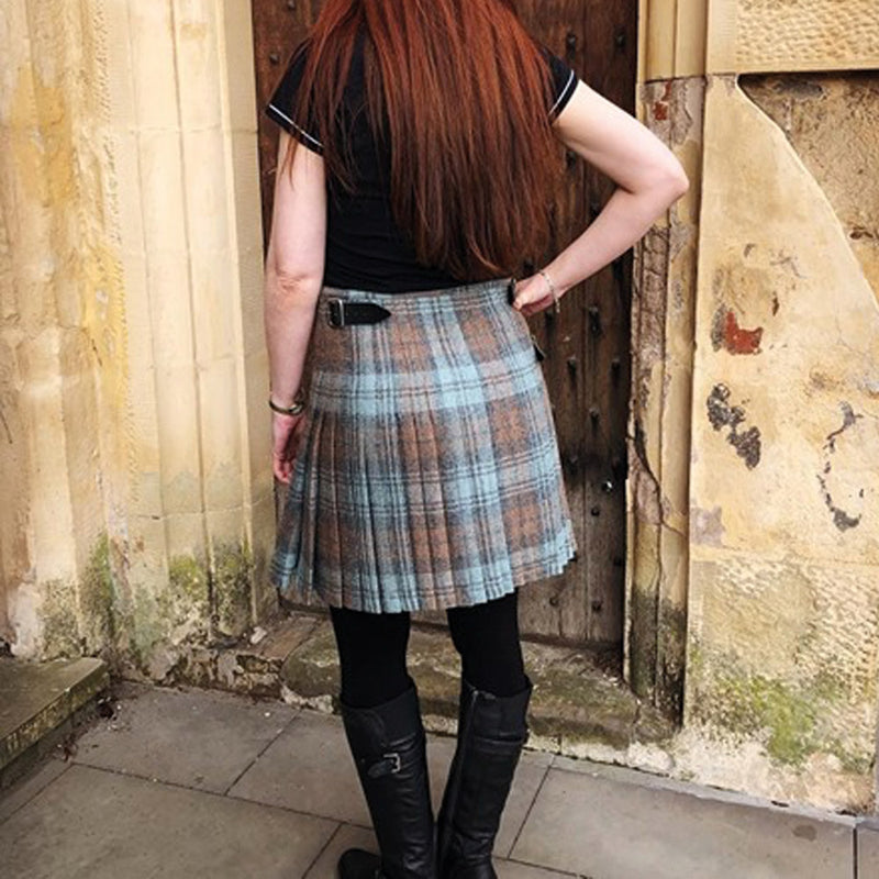 Ladies Campbell Weathered Tweed Kilt