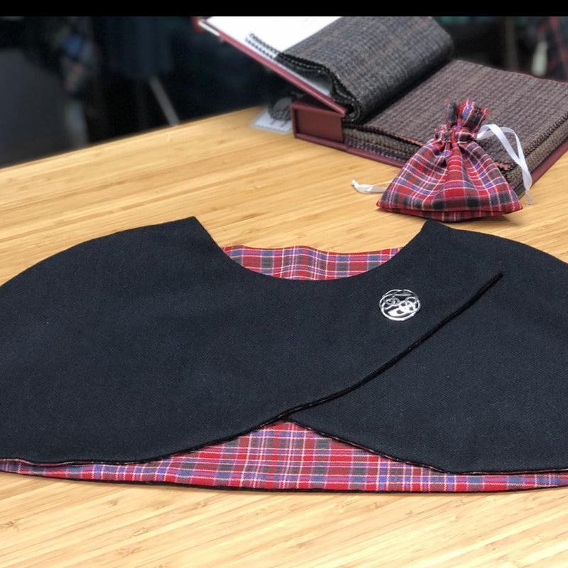 Reversible Crossover Capelet - choose your tartan and tweed