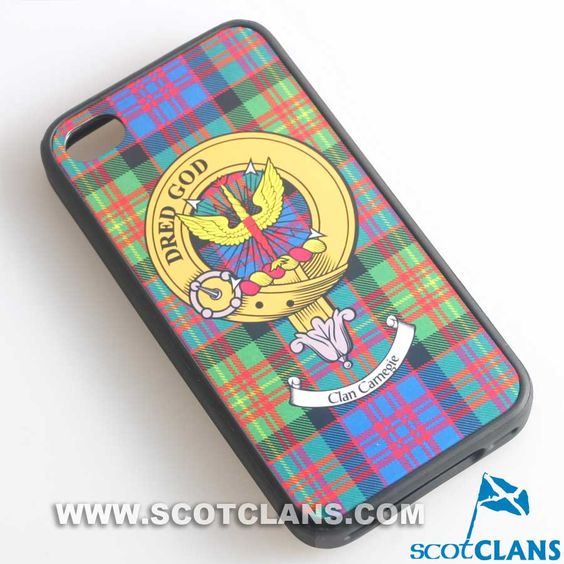 Carnegie Tartan and Clan Crest iPhone Rubber Case - 4 - 7