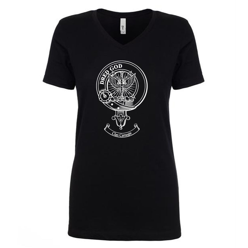 Carnegie Clan Crest Ladies Ouline T-Shirt