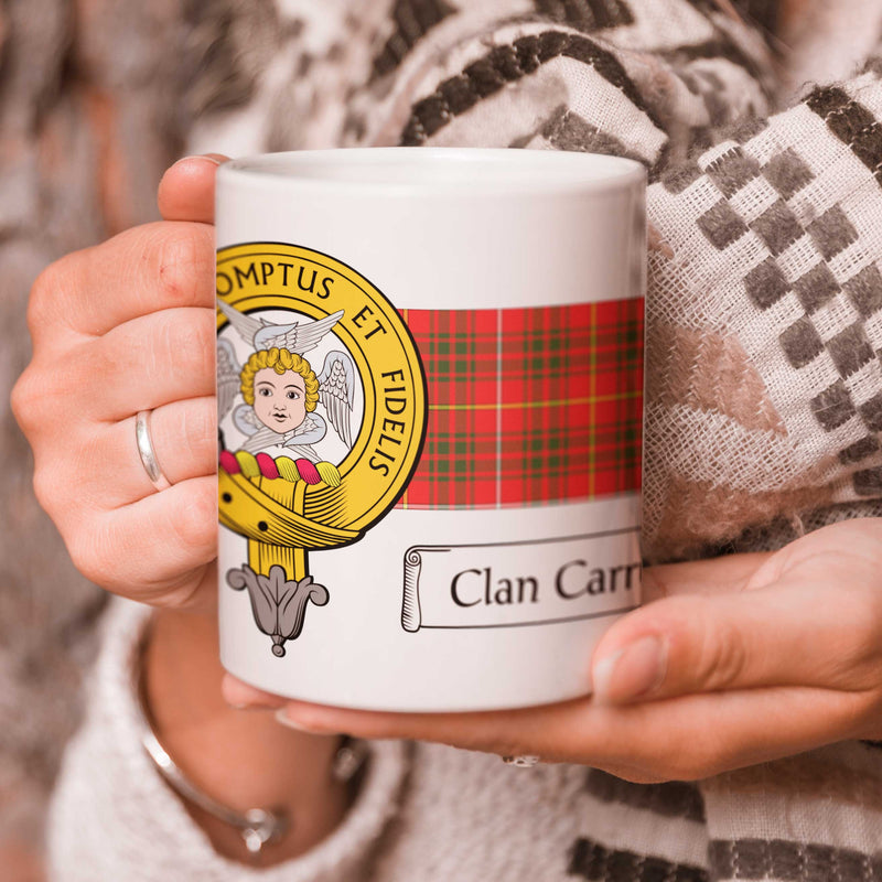 Carruthers Clan Crest and Tartan Mug