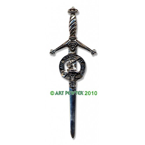 Clan Crest Pewter Kilt Pin with Barclay Crest