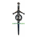 Clan Crest Pewter Kilt Pin with Chisholm Crest