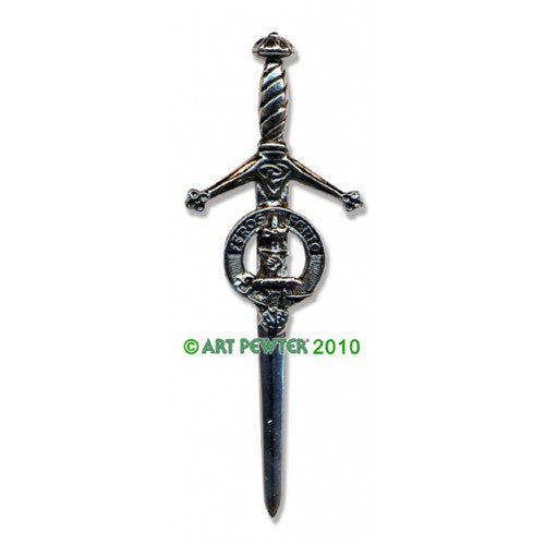 Clan Crest Pewter Kilt Pin with Chisholm Crest