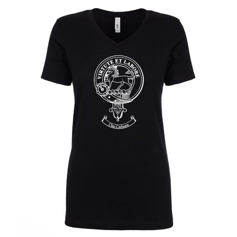 Cochrane Clan Crest Ladies Ouline T-Shirt