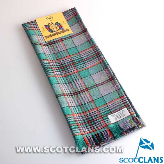 Wool Scarf in Craig Tartan