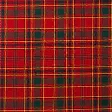 Wool Tartan Tie with Clan Crest Clip