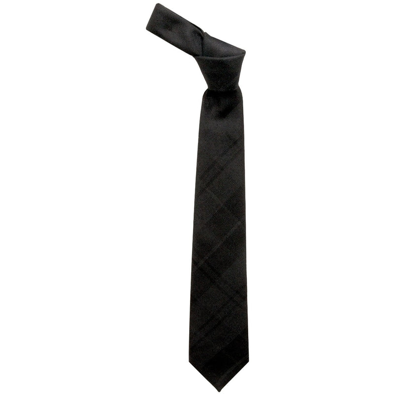 Luxury Pure Wool Tie in Dark Douglas Tartan