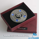 Douglas Clan Crest Pewter Plaid Brooch