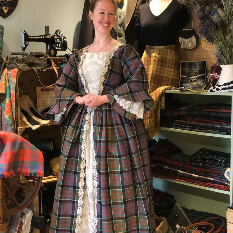 18th Century Tartan Gown - Custom Made in Your Tartan