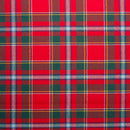 Close-up view of Springweight Wool Tartan Tie - Tartans C-F, featuring unique tartan patterns and vibrant colors.