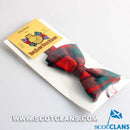 Dunbar Modern Tartan Bow Tie crafted from 100% pure new wool, featuring an adjustable strap and clip for easy use.