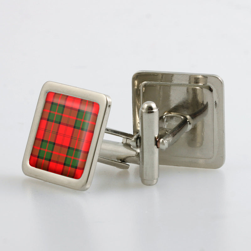 Dunbar Modern Tartan Cufflinks - Choose Your Shape.