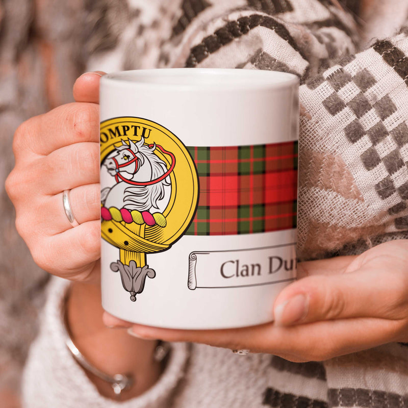 Dunbar Clan Crest and Tartan Mug