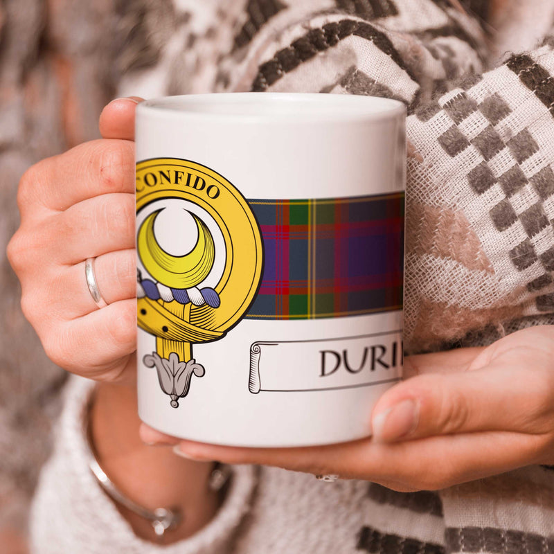 Durie Clan Crest and Tartan Mug