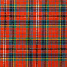 Square Tartan Pin Badge