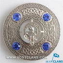 Forrester Clan Crest Pewter Plaid Brooch