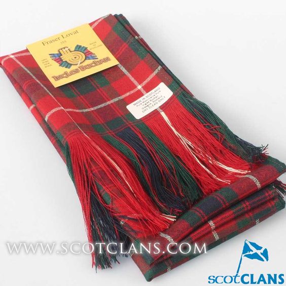 Full Length Sash in Fraser of Lovat Modern Tartan