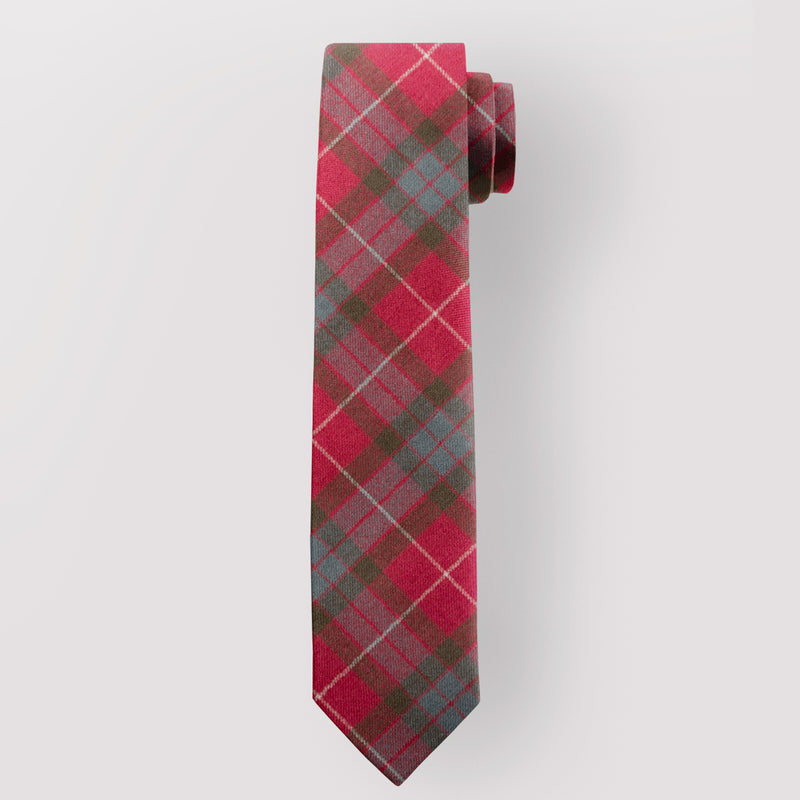 Pure Wool Tie in Fraser Weathered Tartan.