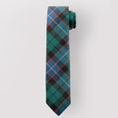 Close-up view of Pure Wool Tie in Russell Ancient Tartan highlighting the intricate tartan pattern and luxurious wool fabric.